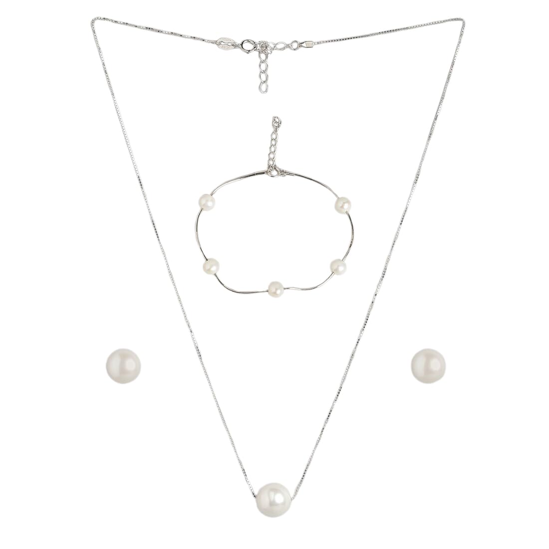 ZAVYA 925 Sterling Silver Freshwater Pearl Rhodium Plated Womens Solid Jewelry Set|Gift for Women &Girls|With Authenticity Certificate & 925 Stamp| special (B0CXR2YQ9C) Amazon Price History, Amazon Price Tracker