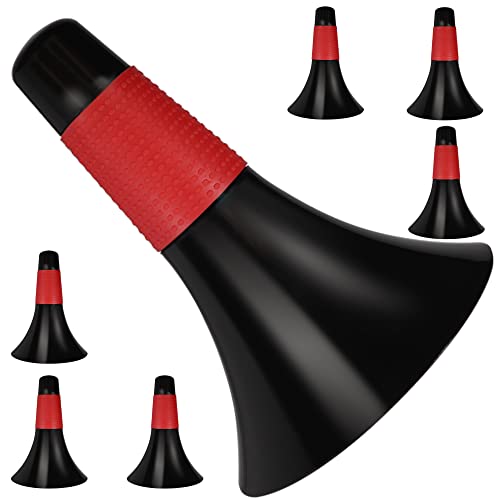Hosolee 6 Sets Sport Cones 9 Inches Marker Cones with Grip Agility Training Sports Cone for Soccer Basketball Football Drills Training, Indoor Outdoor Activity or Events (Red)