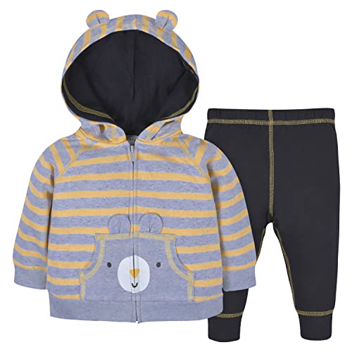 Image of Gerber Baby & Toddler Boys' Zip Hoodie and Jogger Clothing Set