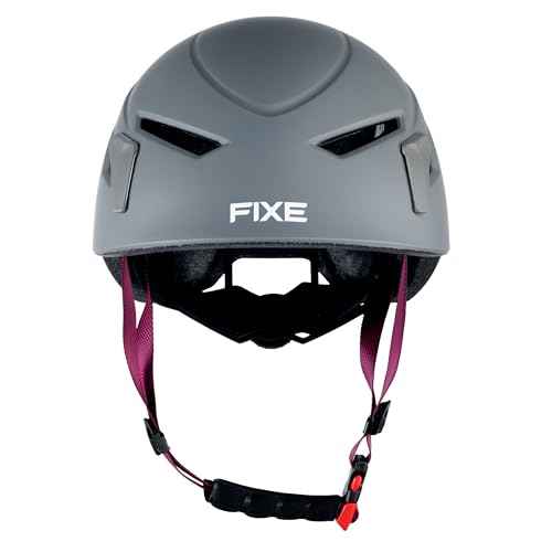 Fixe - Casco Escalada EPS Helmet - Casco Escalada Hombre y Mujer, Cascos Escalada - 55/60 cm - Policarbonato, Ajustable, Acolchado, Estradas de Aire - Certificado - Gris