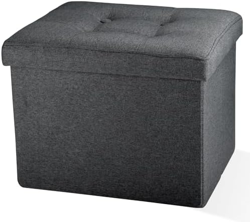 Ottoman Storage Ottoman Foot Rest Stool Foldable Bench with Storage Student Dormitory Bedroom and Entryway 17 X 13 X 13