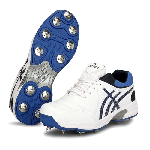 Image of PRO KVH Plus Men's Cricket Spike Shoes Performance,and Customizable Spikes for Fast Bowlers