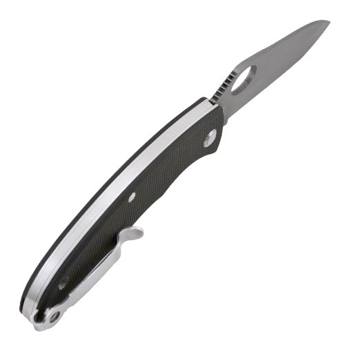 Sog Specialty Knives & Tools Sp53-Cp Slipzilla Knife With Straight Edge Folding 3.2-Inch Steel Drop Point Blade With G10 Handle, Hardcase Black Finish #TOP1