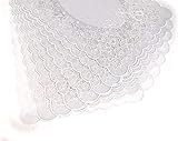 Vinyl Placemats, White, Set of 8, 12 X 18 Inches