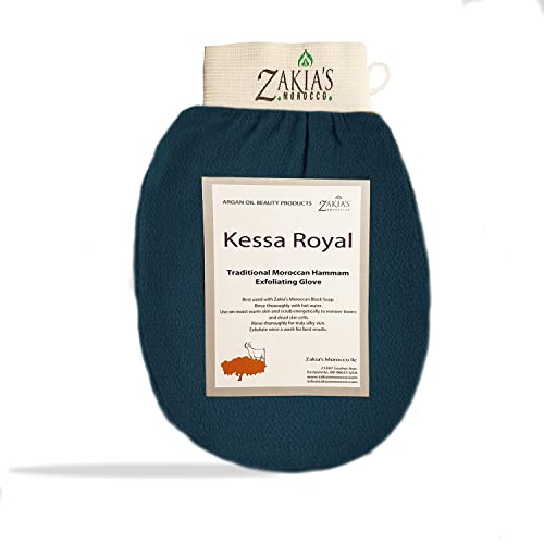 Zakia's Morocco Kessa Exfoliating Scrub Glove - Rough Blue