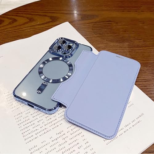 Étui de téléphone à rabat antichoc pour iPhone 14 Pro protégeant l'écran de la casse