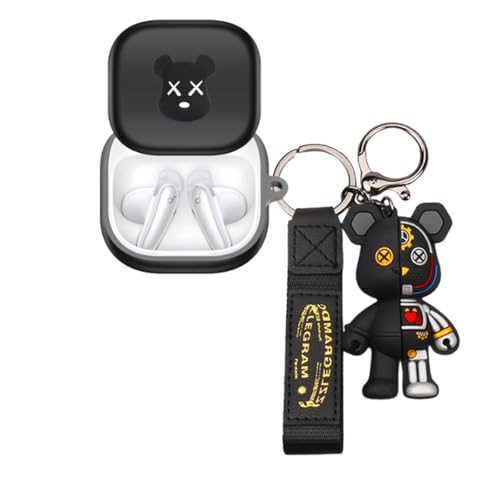 For Anker Soundcore Liberty Buds�p�̃P�[�X �J�o�[ �y�� ���^ (����P�[�X+�J���r�i�t��+�����L�[�z���_�[�j�t�� ���C�����X�C���[�z���P�[�X Soundcore Liberty Buds�p�ی�J�o�[ �ϏՌ� �����h�~ �h