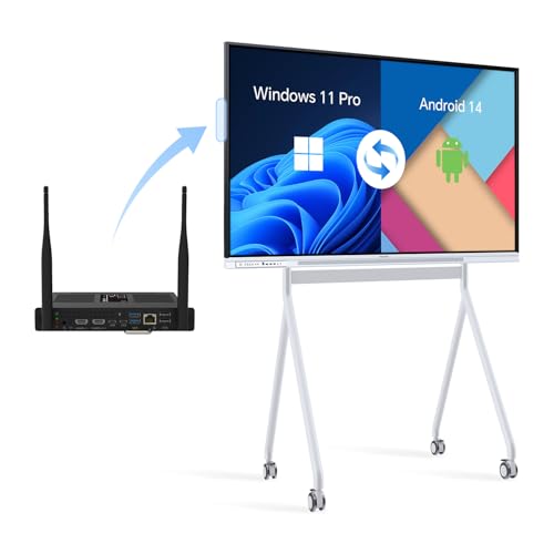 Image of 65-Inch Smart Board with Dual System, Google EDLA-Certified Android 14 and Windows 11 Pro