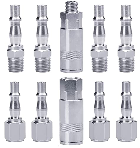 Profiwoab 10 Pcs 1/4 Bsp Airline Fittings