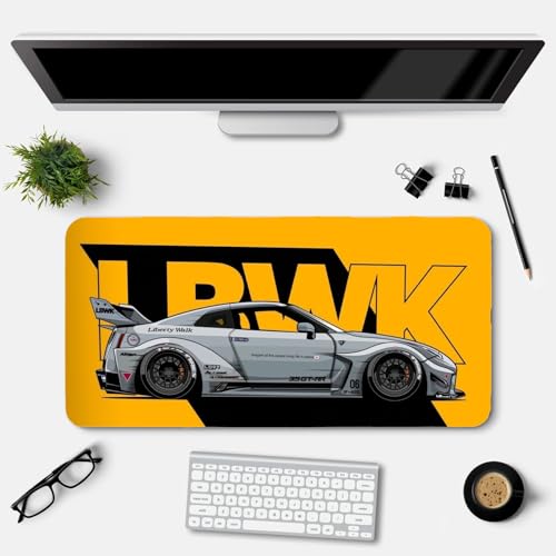 Image of Extended Gaming Mouse Pad for Desk (23x11.5 Inch) - Large Mouse Pad for Office & Home | Non-Slip Rubber Base, Smooth Surface Desk Mat for Laptop, Keyboard & Mouse (Sports Car Edition) (Print 9)