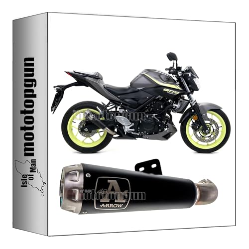 Echappement nichrom noir Arrow 71831PRN pour Yamaha MT03 2018