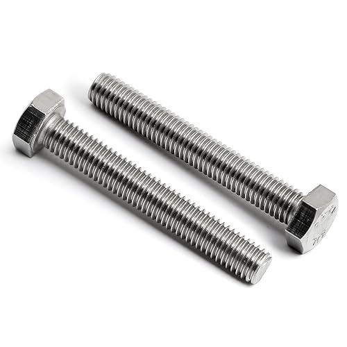 (20 Pièces) Vis à Tête Hexagonale M5x55mm Vis Boulon en Acier Inoxydable 304（A2) à Filetage Métrique Complet