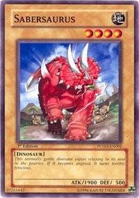 Yu-Gi-Oh! - Sabersaurus (POTD-EN002) - Poder del Duelista - 1ª Edición - Común