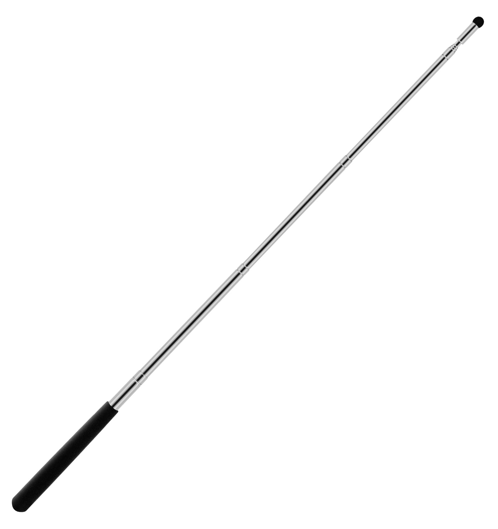 ValueBargain Pointer Stick, 100 cm Tiny Hand Pointer Stick with Non-slip Frosted Handle for Touchscreens, Office, Classroom, Black