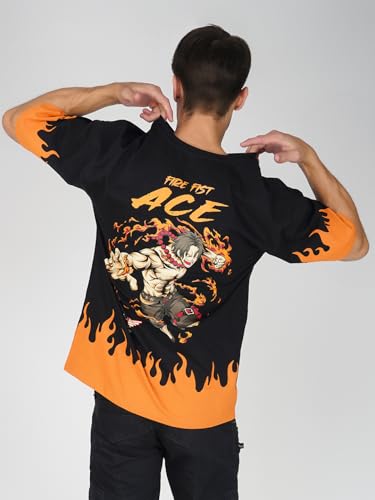 Image of crazymonk One Piece Fire Fist Ace Oversized T-Shirt