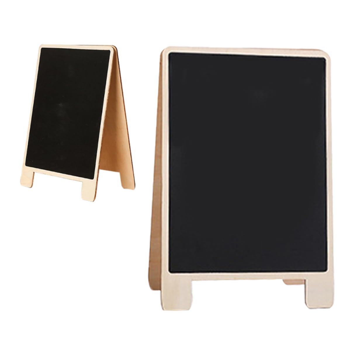 Parliky 2pcs Wooden Message Board with Stand Double Sided Chalkboard for Home Hotel Events Versatile Decorative Signs for Weddings Parties Office Decor Premium Construction