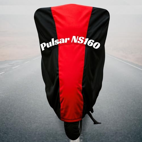 Image of Motorcycle Bike Body Cover for Outdoor Use - Heavy Fabric Water Resistant Two Wheeler Cover with UV, Dust & Rain Protection Compatible for Pulsar NS160