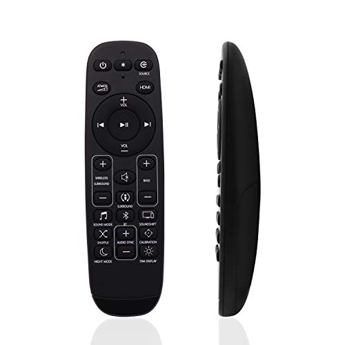 New Remote Control with Battery Replacement for JBL 9.1 Soundbar JBL 5.1 Soundbar JBL 3.1 Soundbar JBL 2.1 Soundbar JBL 2.0 Soundbar JBL JBL2GBAR51IMBLKAM Bar 5.1 Surround Sound Bar System