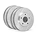 R1 Concepts Front Rear Brakes and Rotors Kit |Brake Disc| Brake Rotors WEPN2-45034