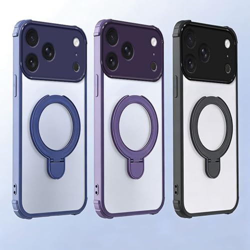 Coque magnétique pour iPhone 17 Pro Max violette housse mince compatible recharge sans fil - 7