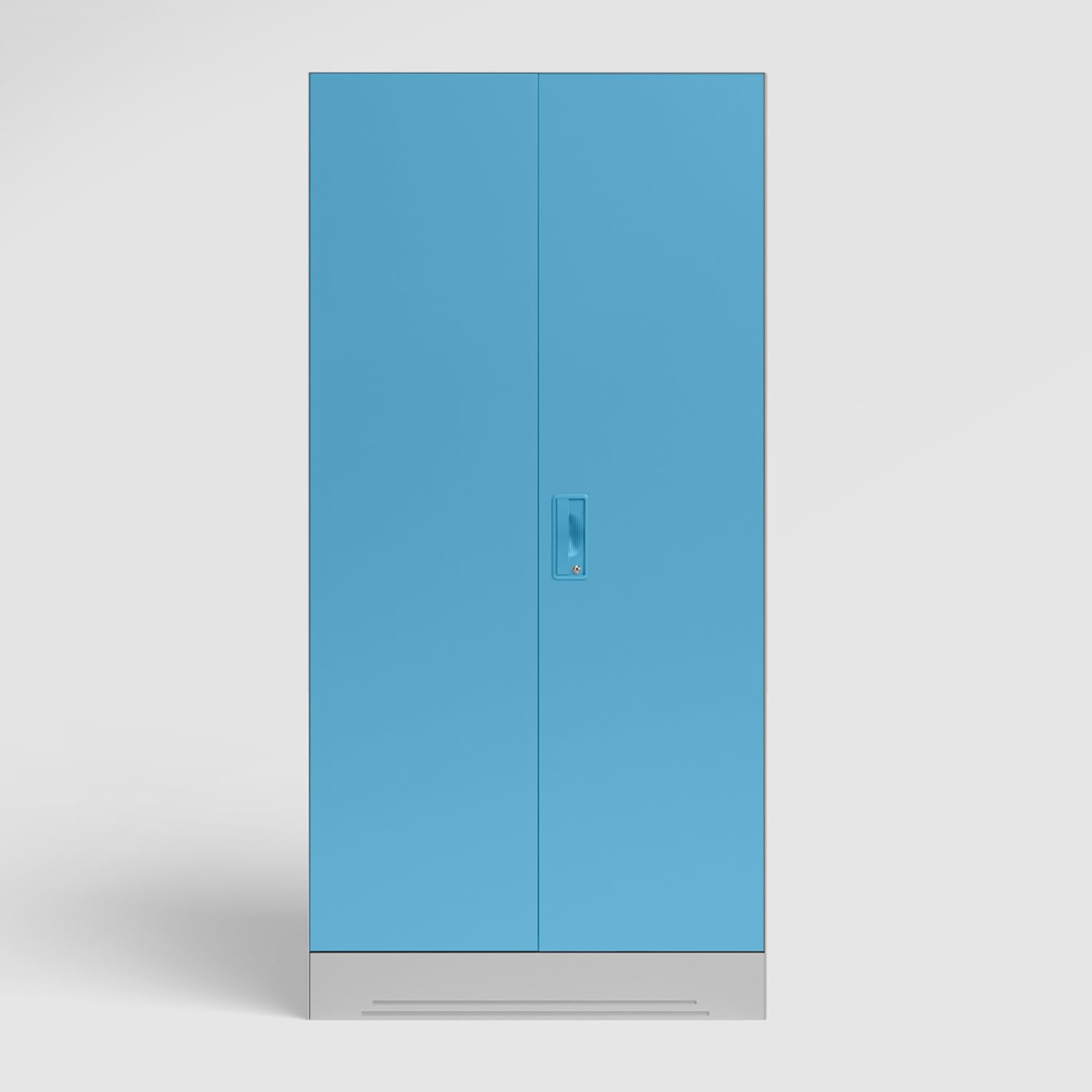 GODREJ INTERIO Almirah Slimline 2-Door Steel Almirah, Cupboard for Clothes (Royal Ivory and Milky Blue), 1-Year Warranty, 4 Shelves, 1 Drawer, 1 Locker (B0CT8QNLGC) Amazon Price History, Amazon Price Tracker
