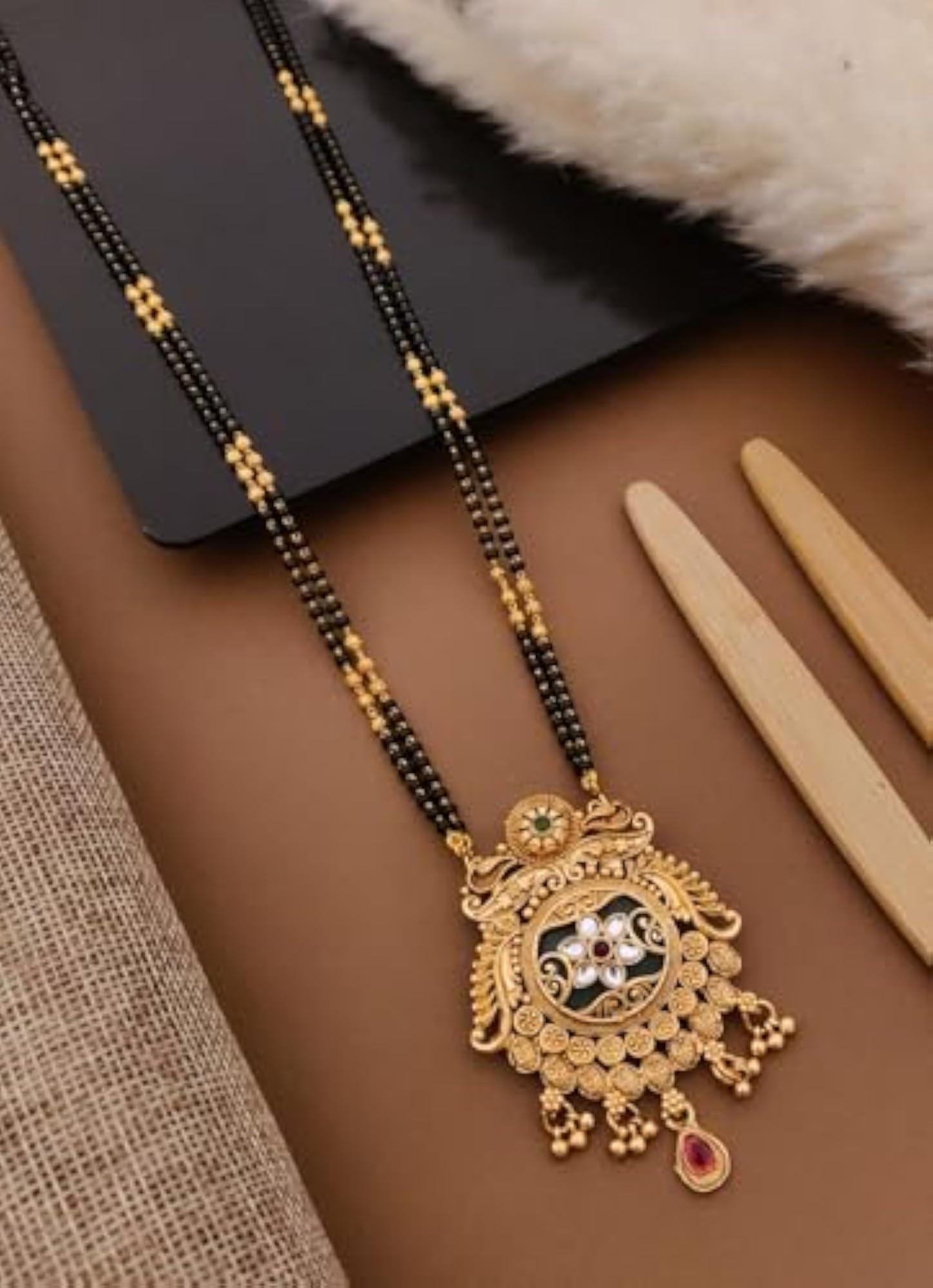 Heritage Mangalsutra with Dull Finish