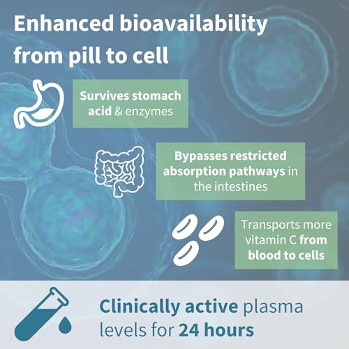 Super Vitamin C Complex 1000mg, High Absorption 24-Hour Action Pureway-C, Clean Ingredients, Non-Acidic & Gentle, Vegan, 60 One-A-Day Tablets, by Igennus - Image 5