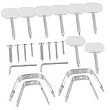 ULTECHNOVO Schinkenhalter Satz Edelstahl Schinkenfixiergestell Zubehör Für Hotel Grill Easy Montage Praktische Schinkenlagerung