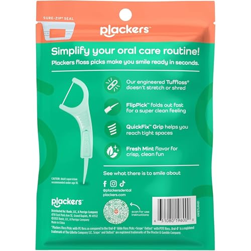 Image of Plackers Micro Mint Flossers, 90 count