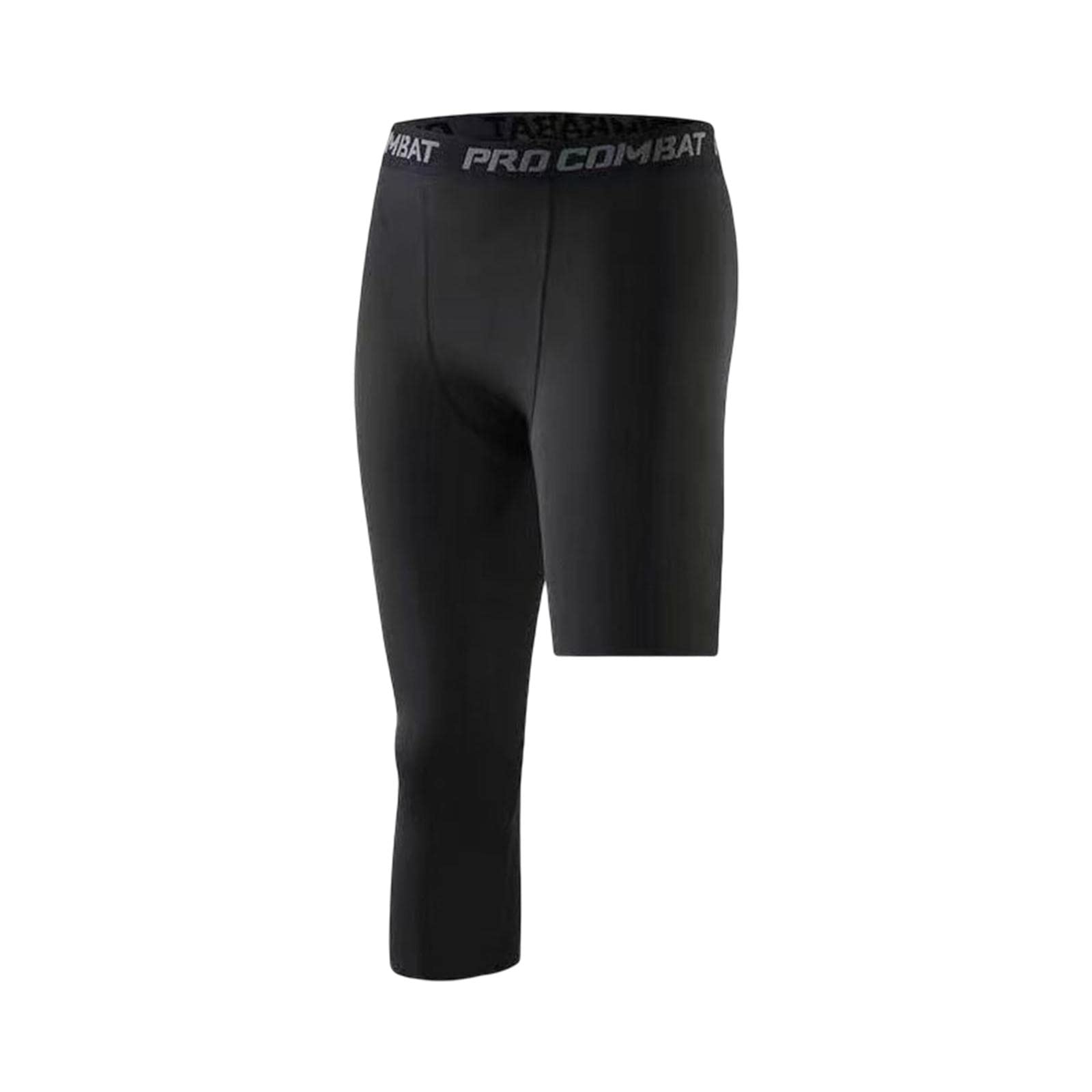 nivaa Mens Athletic Pants Workout Leggings for Basketball Training Fitness S Black Left Short-picture-32