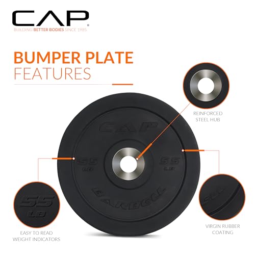 Image of CAP Barbell Rubber Olympic Bumper Plate | Multiple Options /Colors