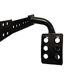 Safaripal Black Metal Dead Pedal Left Side Foot Rest Kick Panel for 2007-2015 Jeep Wrangler JK & Unlimited