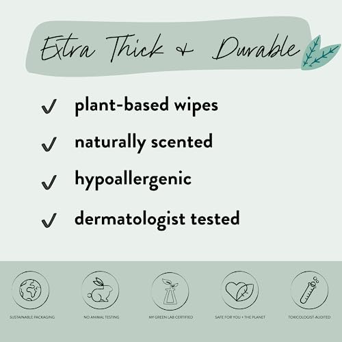 The Honest Company Hydrate + Cleanse Benefit Wipes | Cleansing Multi-Tasking Wipes | 99% Water, Plant-Based, Hypoallergenic | Aloe + Cucumber, 60 Count #TOP4