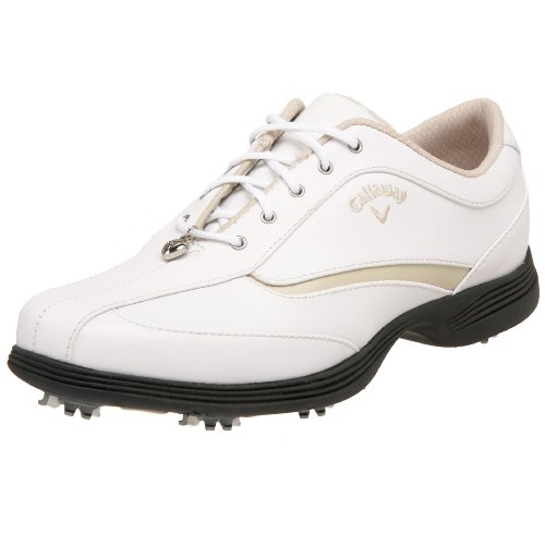 Callaway Women's Charm Golf Shoe,White/Bone,6.5 M US