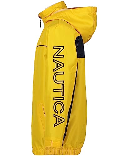 Nautica Boys' Light Weight Anchor Jacket with Stowable Hood4