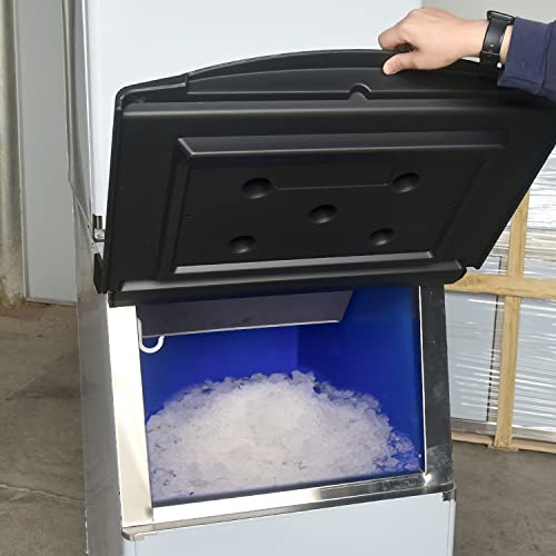 110V Commercial Ice Maker Machine Granular Ice- 330 LBS/24H with 286 Pounds Storage Bin Capacity - Automatic Ice Maker Water Filter & Scoop Included for Home, Business, Restaurants, Bars