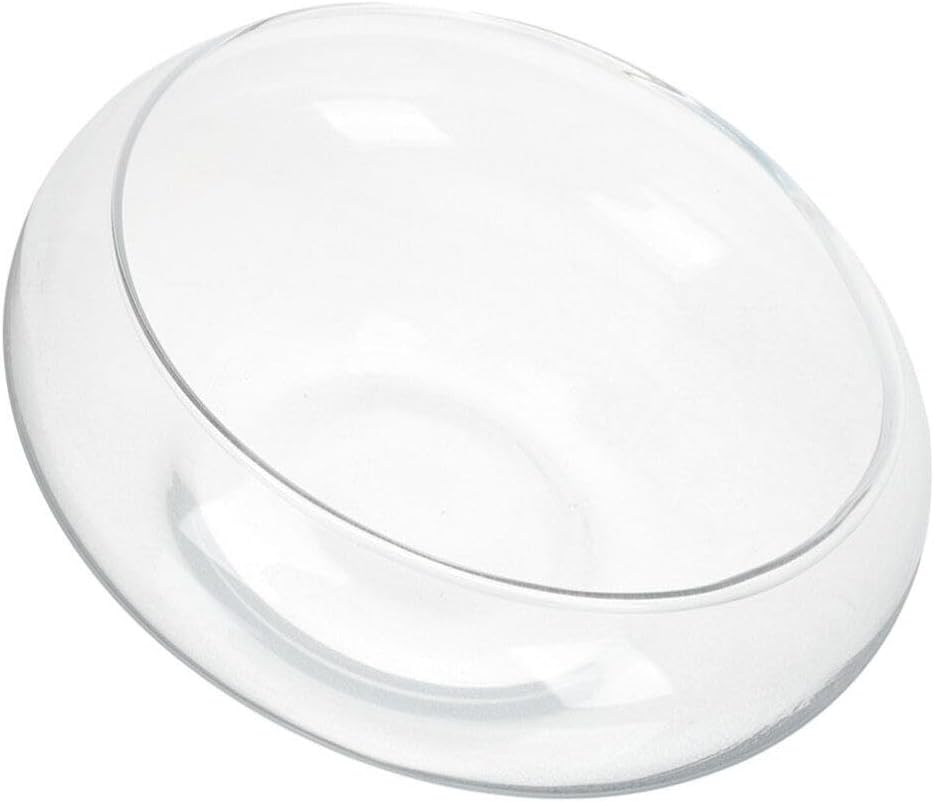 BESPORTBLE Clear Fish Bowl Vase Bubble Bowl Wide Mouth Flower Vase Round Shallow Planter Terrarium Aquatic Plant Pot Daffodil Pot Hydroponic Planter Fish Tank Bowl