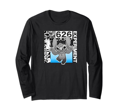T-shirt Stitch 626 Disney avec imprimé graphique haute fidélité et manches longues