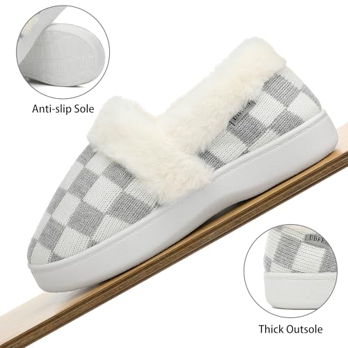 50% Off UBFEN Women's Fuzzy House Slippers with Memory Foam