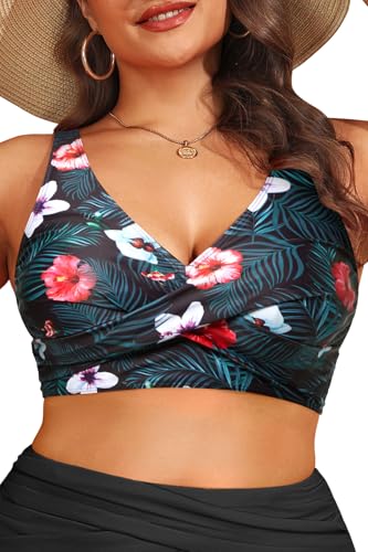 Aqua Eve Plus Size Bikini Top Only - Large Bust Swim Top Swim Bra2