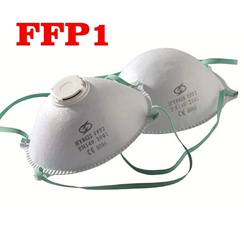 Preisvergleich Produktbild Troton 20 Stück FFP1 ATEMSCHUTZMASKE FEINSTAUBMASKE LACKIERMASKE STAUBMASKE ATEMSCHUTZ Schutz Maske Profi Lackierer