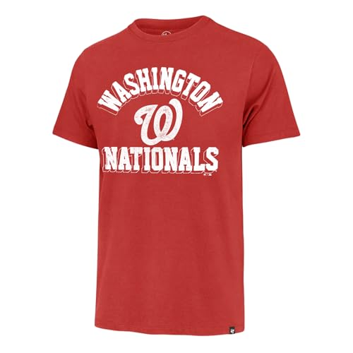 Image of 47 Men's MLB Unmatched Franklin Team Color Arched Wordmark Primary Logo Short Sleeve Baseball T-Shirt
