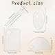 BOHUIZ 3 Stück Kosmetische Mischpalette, Makeup Mischpalette Klare Acryl Make Up Palette mit Spatel Kosmetik Mischwerkzeuge für Foundation Nailart