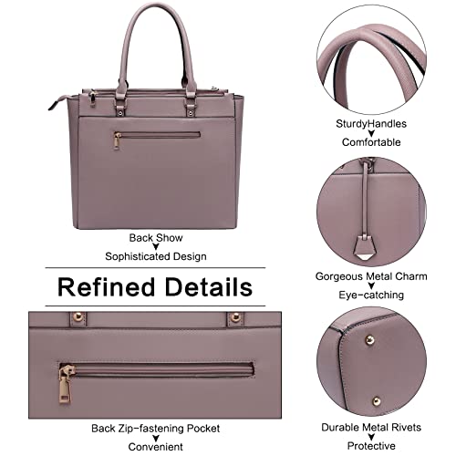 Laptop Bag For Women,Tote Bag,15.6-17 Inch Laptop Bag, Large Tote Bag Teacher Bag Work Bag Briefcase With Multi-Pockets For Work University Travel,Graduation Gifts For College Girl Student #TOP2