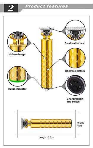 Maquina de Cabelo Acabamento Kemei Km T9 T-Outliner Aparador