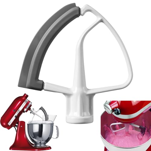 KitchenAid 5KFE5T Flex Edge Beater for Tilt-Head Stand Mixers | Fits KitchenAid 4.3L & 4.8L (4.55 Quart) Artisan Models | Silicone Scraper Paddle for Faster Cleaner Mixing & Easy Cleaning