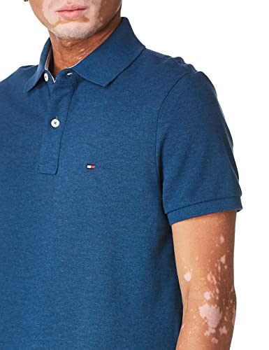 Image of Tommy Hilfiger Mens Short Sleeve Cotton Pique Polo Shirt in Regular Fit