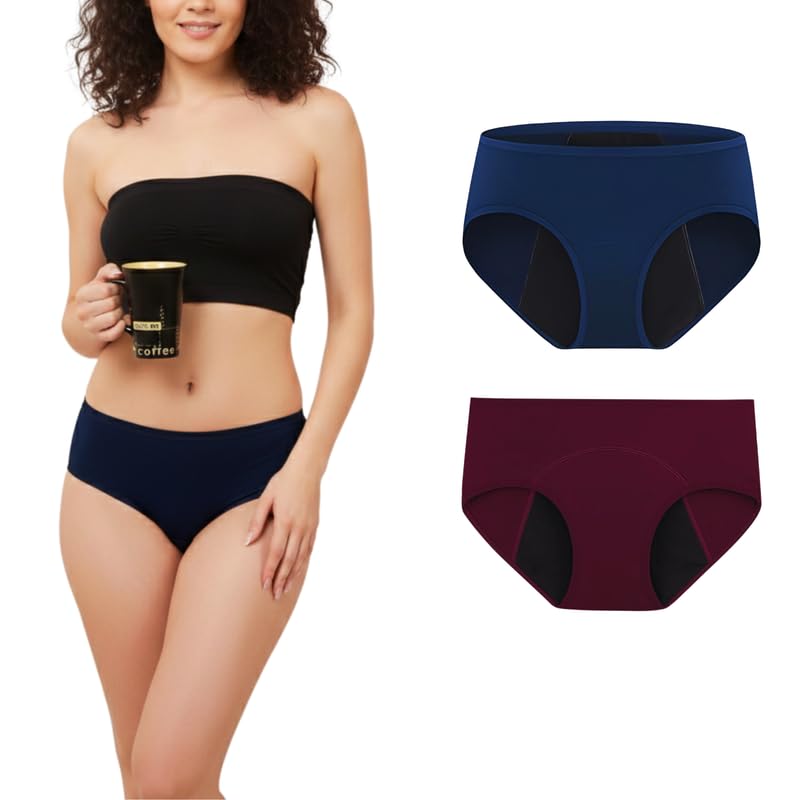 Women Period Panty | Leak-Proof & Reusable Washable Menstrual Underwear for Medium & Heavy Flow | Heavy Flow Protection for Girls, Women & Teens | Pack of 2-picture-17