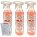 Produktbild DEWEPRO Set: SANIT ProSanitärReiniger DU100 (3025) - 3 Flaschen à 750ml - Badreiniger - hervorragende Kalklöser mit Abperleffekt inkl. 1 St. DEWEPRO® Single Scrubs