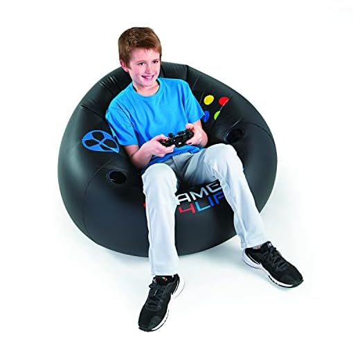 Inflatable Video Gaming Chair for Kids, Teens Cool Game Chair ,Xbox Chair, Perfect for Game Rooms,Video Games or Relaxing, Family Movie Nights,Dorms, Parties,